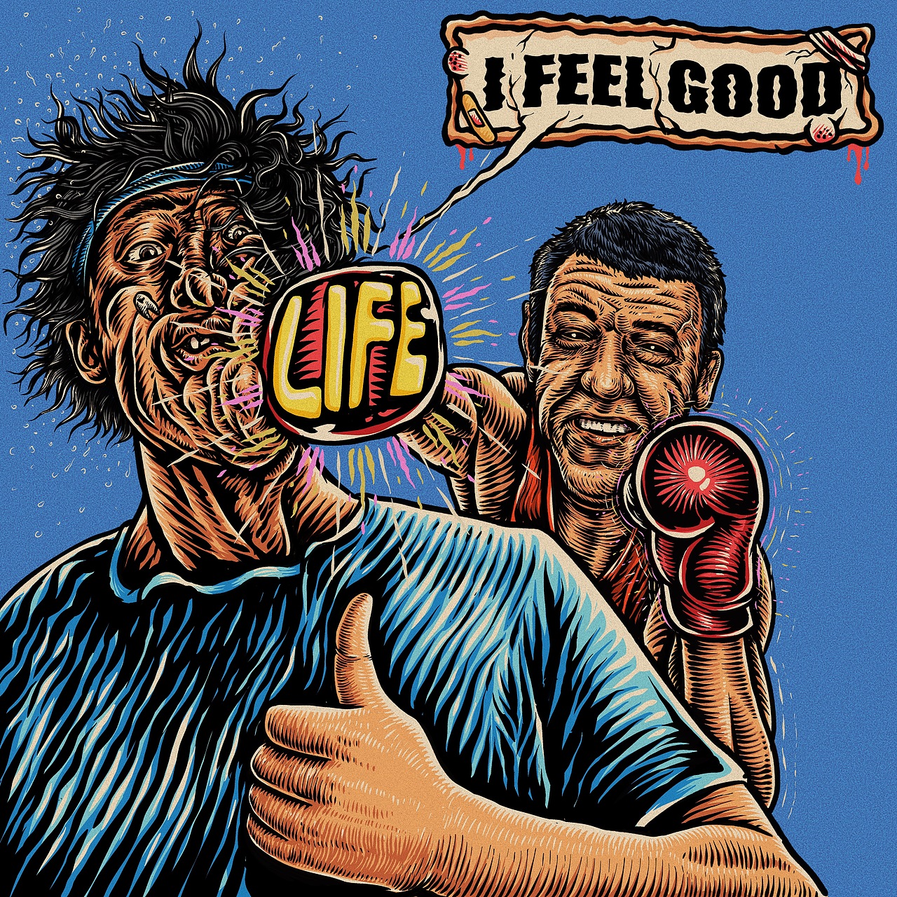 人生中给自己的第一张自画像（图ZMzM5NTM3OTM2） - 新锐潮流插画 - 站酷设计师设计所索命3000原创素材 - 站酷ZCOOL