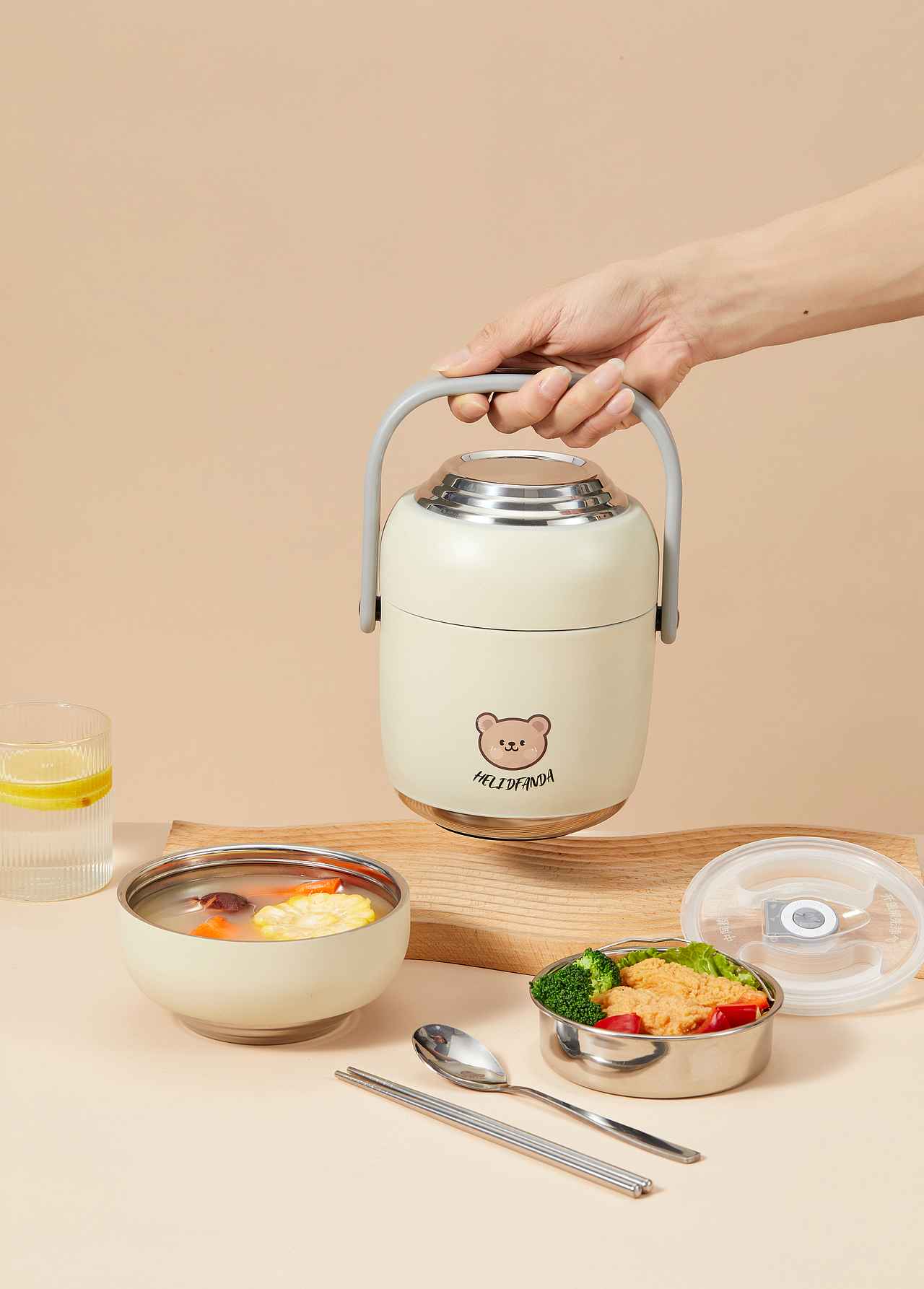 电商摄影 保温提锅 