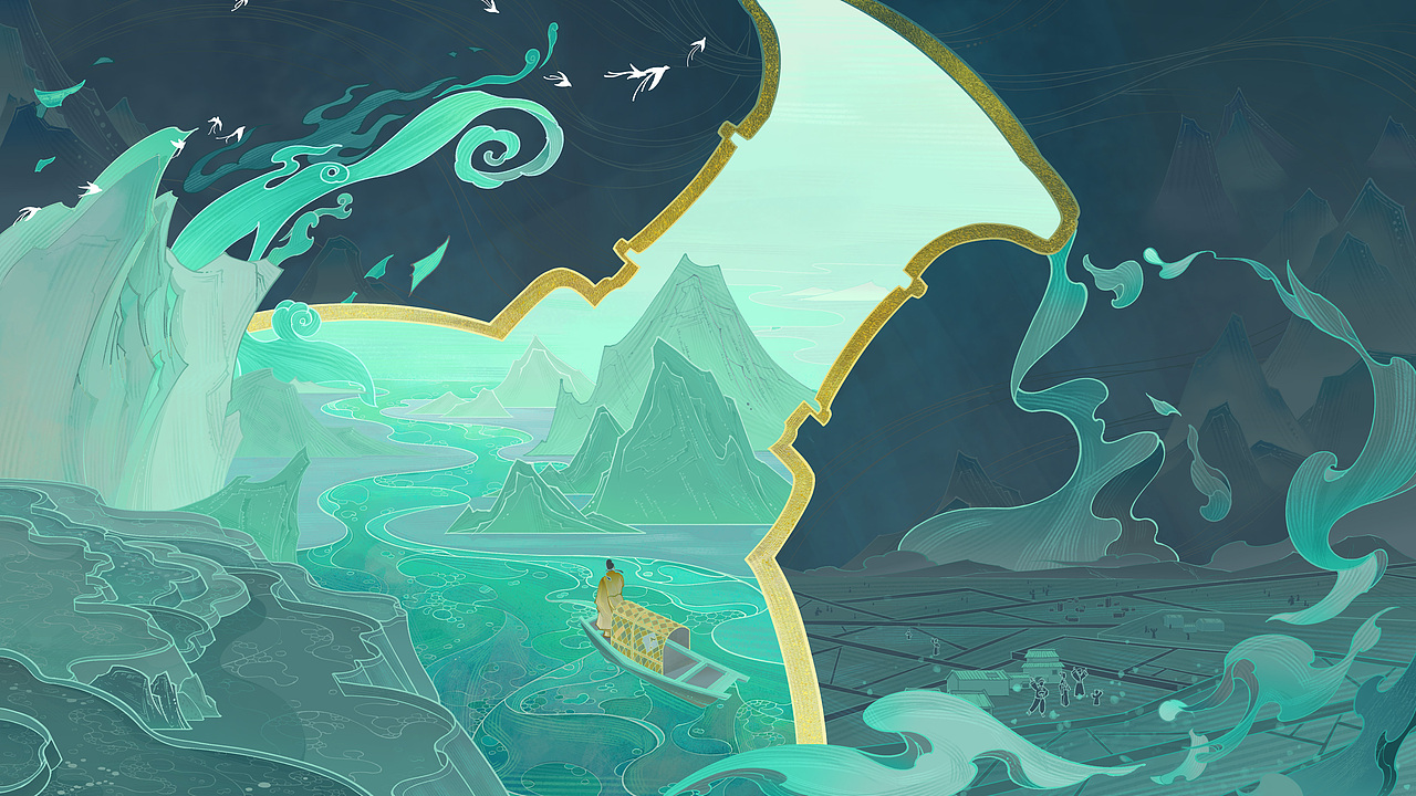 谷雨节气插画（图ZMzM4MjYyMTM2） - 商业插画 - 站酷设计师RC秦原创素材 - 站酷ZCOOL