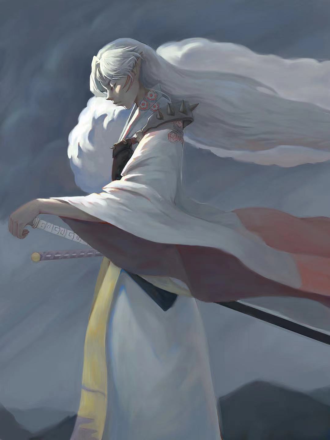 杀生丸（图ZMzAzNzk5MjMy） - 创作习作 - 站酷设计师野犬V原创素材 - 站酷ZCOOL