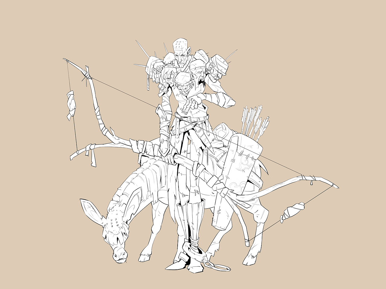 《至暗废土：杀生和尚》（图ZMzQyMDk5ODcy） - 游戏原画 - 站酷设计师卫生纸TP原创素材 - 站酷ZCOOL