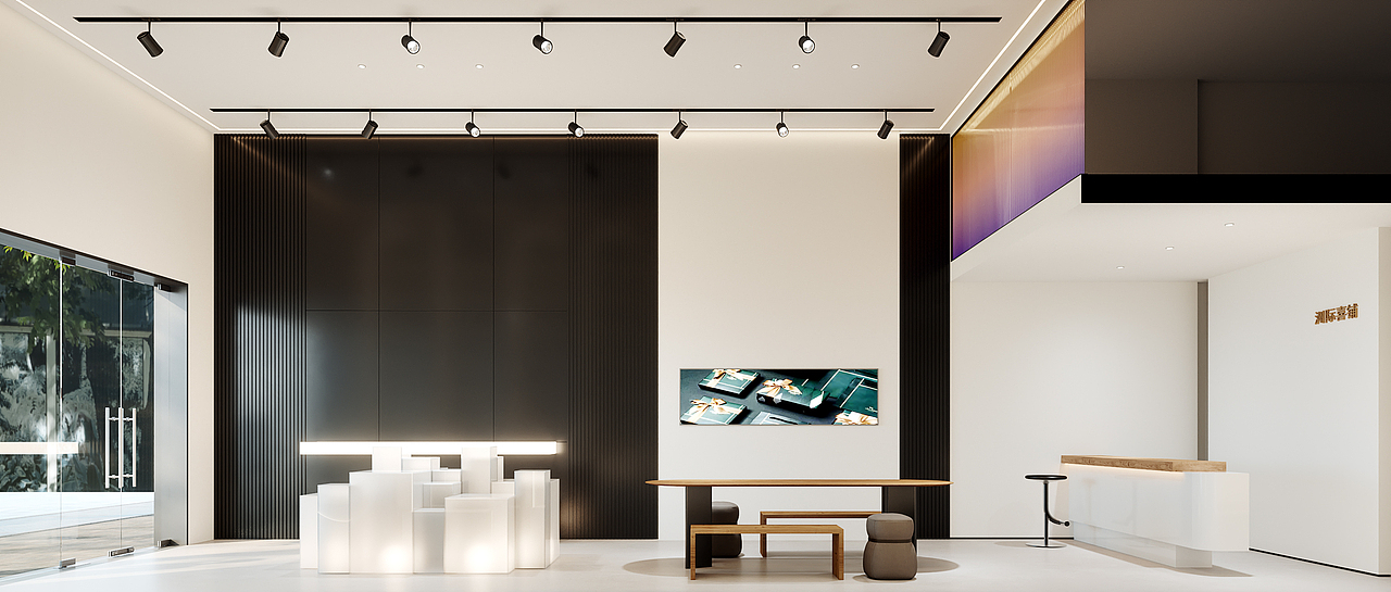 鸿烨表现|简约高端店铺设计