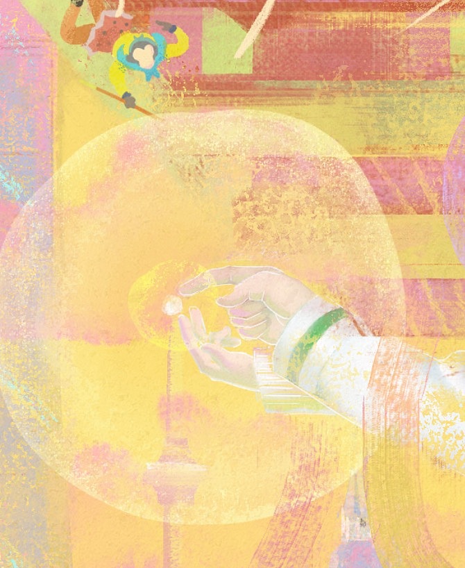 《闹海》|Gucci“想象上海”主题征稿插画