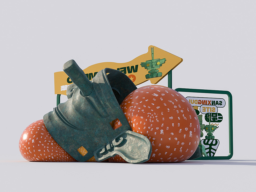 【文旅市集】"新视角"三星堆市集如何吸引现代青年？（图ZMzY4Mzc2MzY4） - 展陈设计 - 站酷设计师southward原创素材 - 站酷ZCOOL