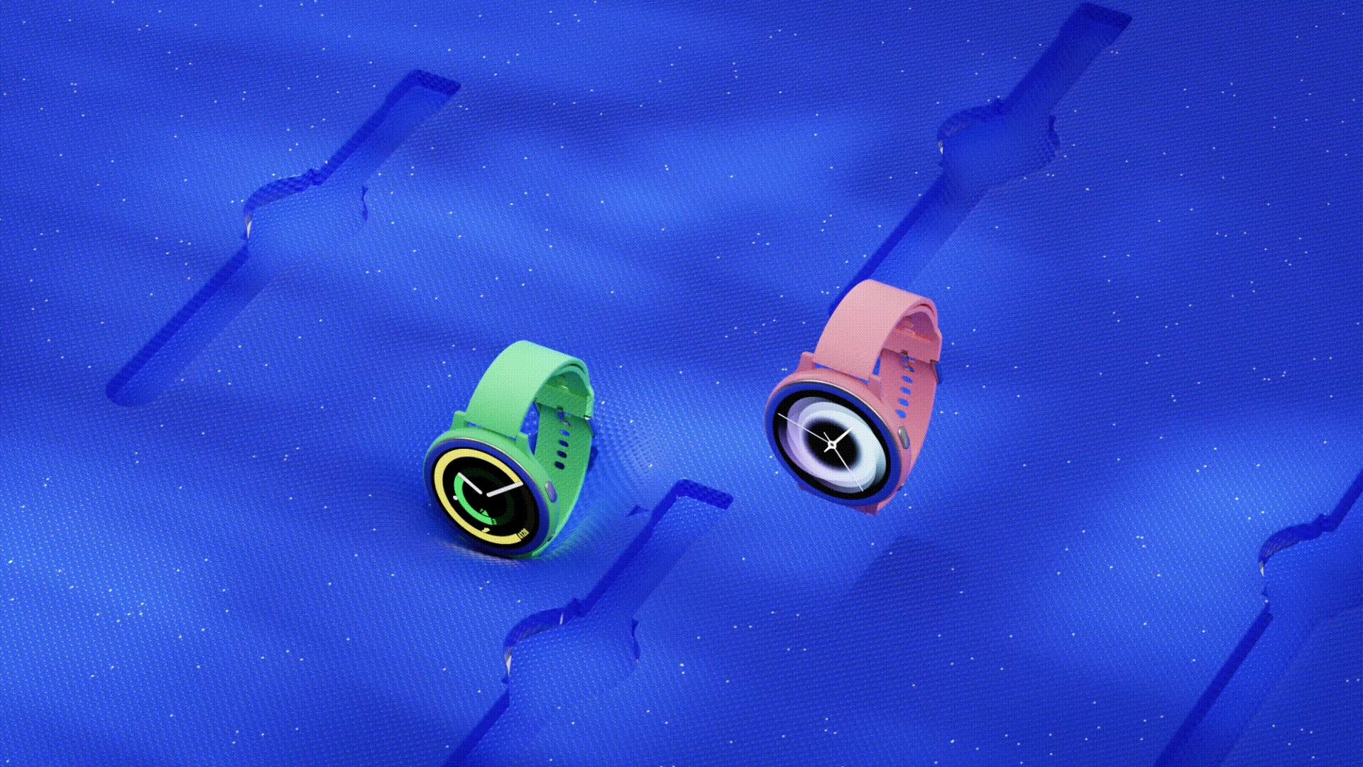 (克莱因蓝)手表动画