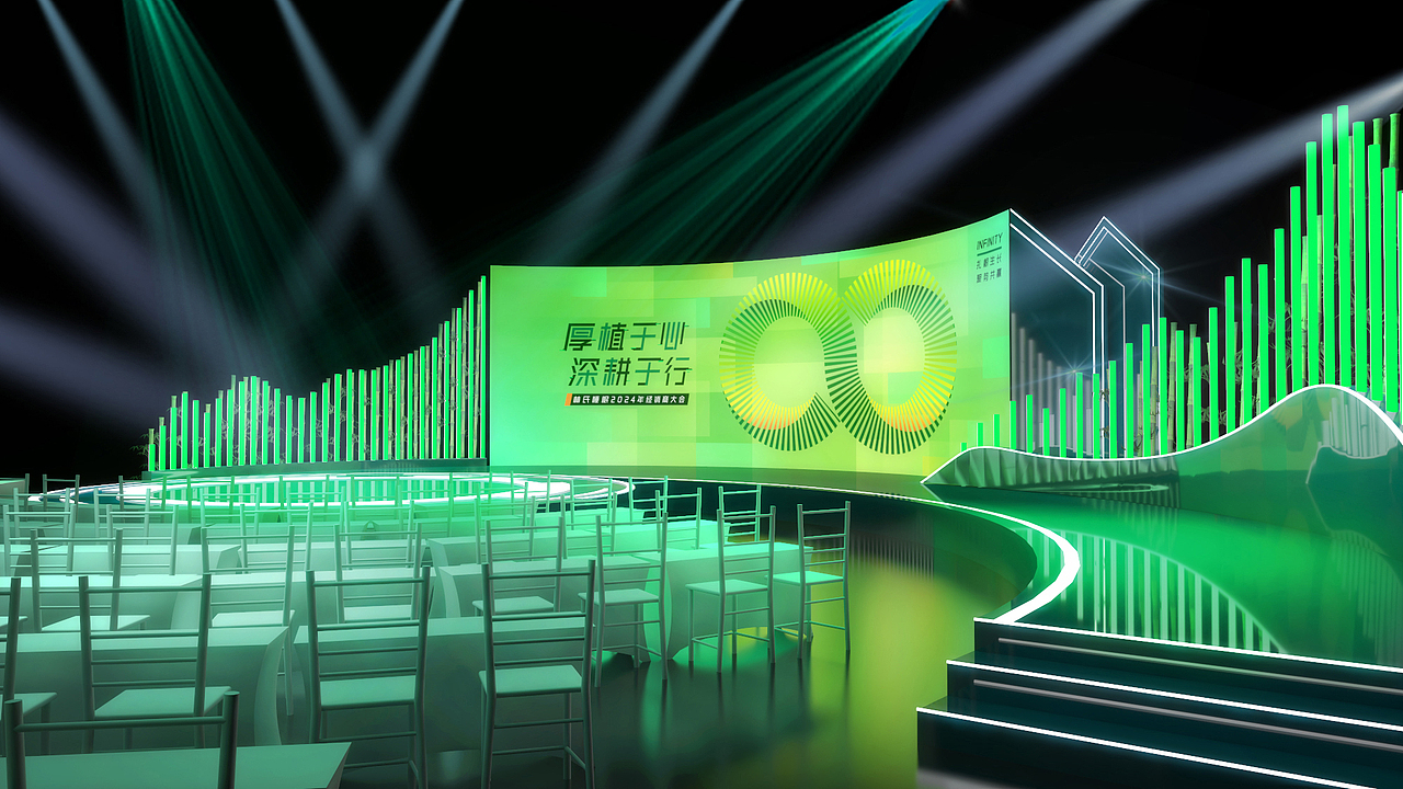 竹子发布会舞台【舞美设计】（图ZMzY0ODA4NDIw） - 舞台美术 - 站酷设计师活动设计啊辉原创素材 - 站酷ZCOOL