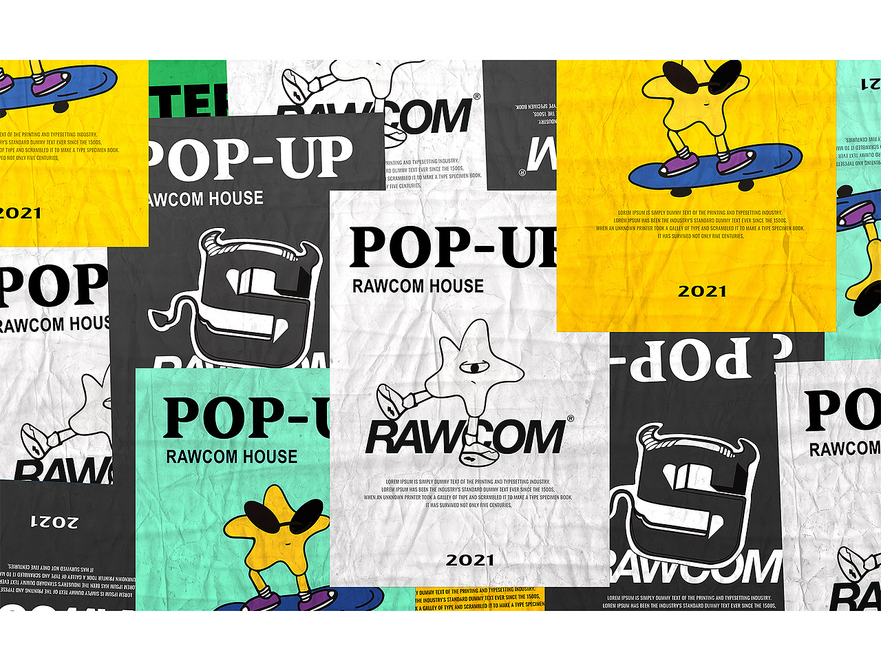 【RAWCOM-夏日派对快闪店】策划物料（图ZMzAxNzI4ODU2） - 宣传物料 - 站酷设计师逗逗逗逗逗逗de原创素材 - 站酷ZCOOL