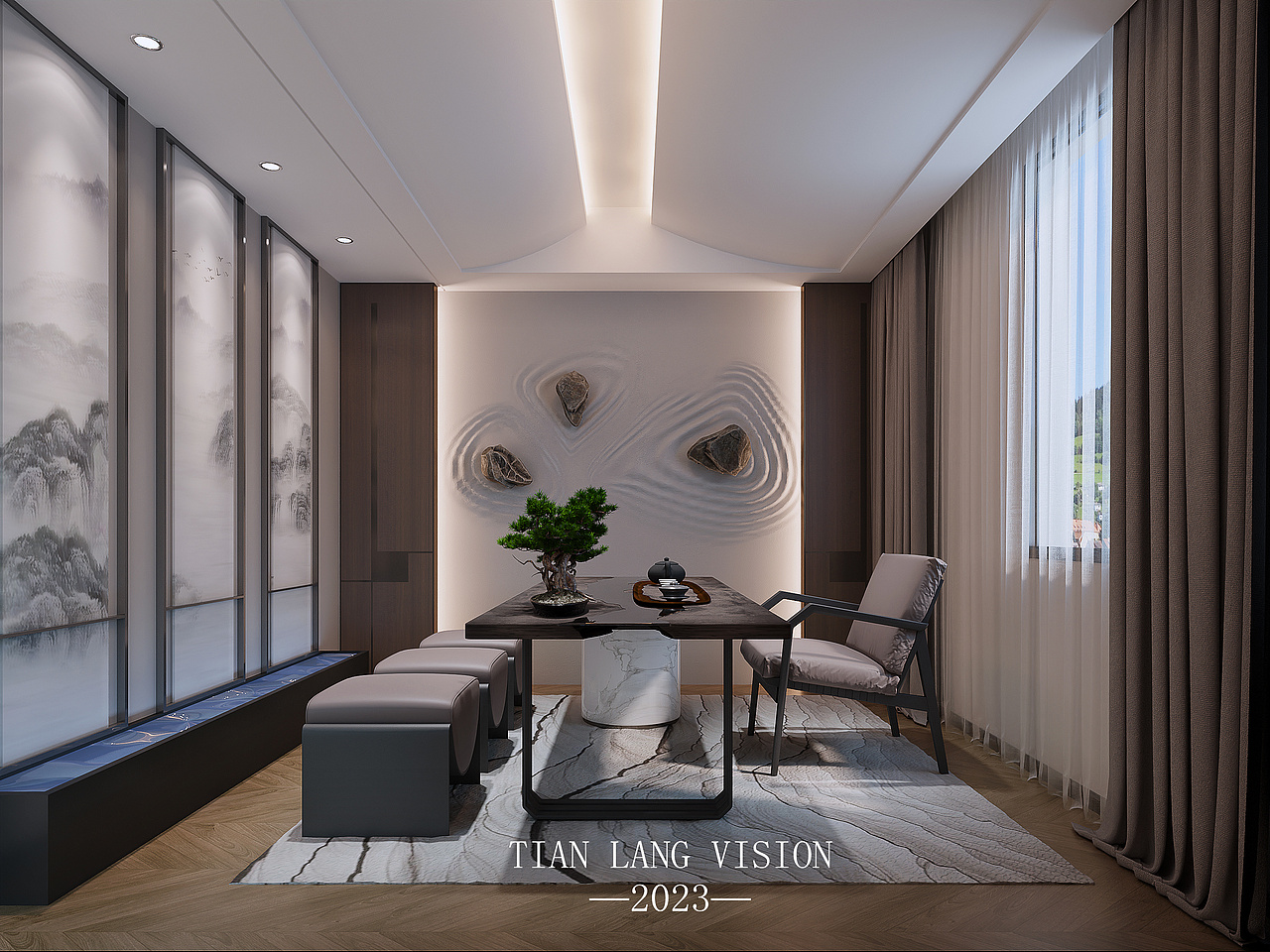 茶室·品茗（图ZMzMwODcyMjAw） - 商业空间设计 - 站酷设计师佳宁效果图原创素材 - 站酷ZCOOL