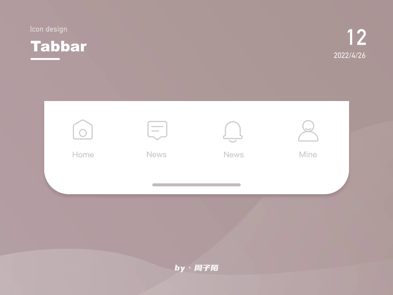 Tabbar图标动效练习合集(图ZMzA1MTQwMTE2) - 动效设计 - 站酷设计师周子陌原创素材 - 站酷ZCOOL