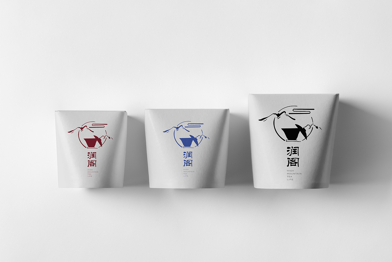 茶行业品牌孵化 润阁 茶叶 logo设计