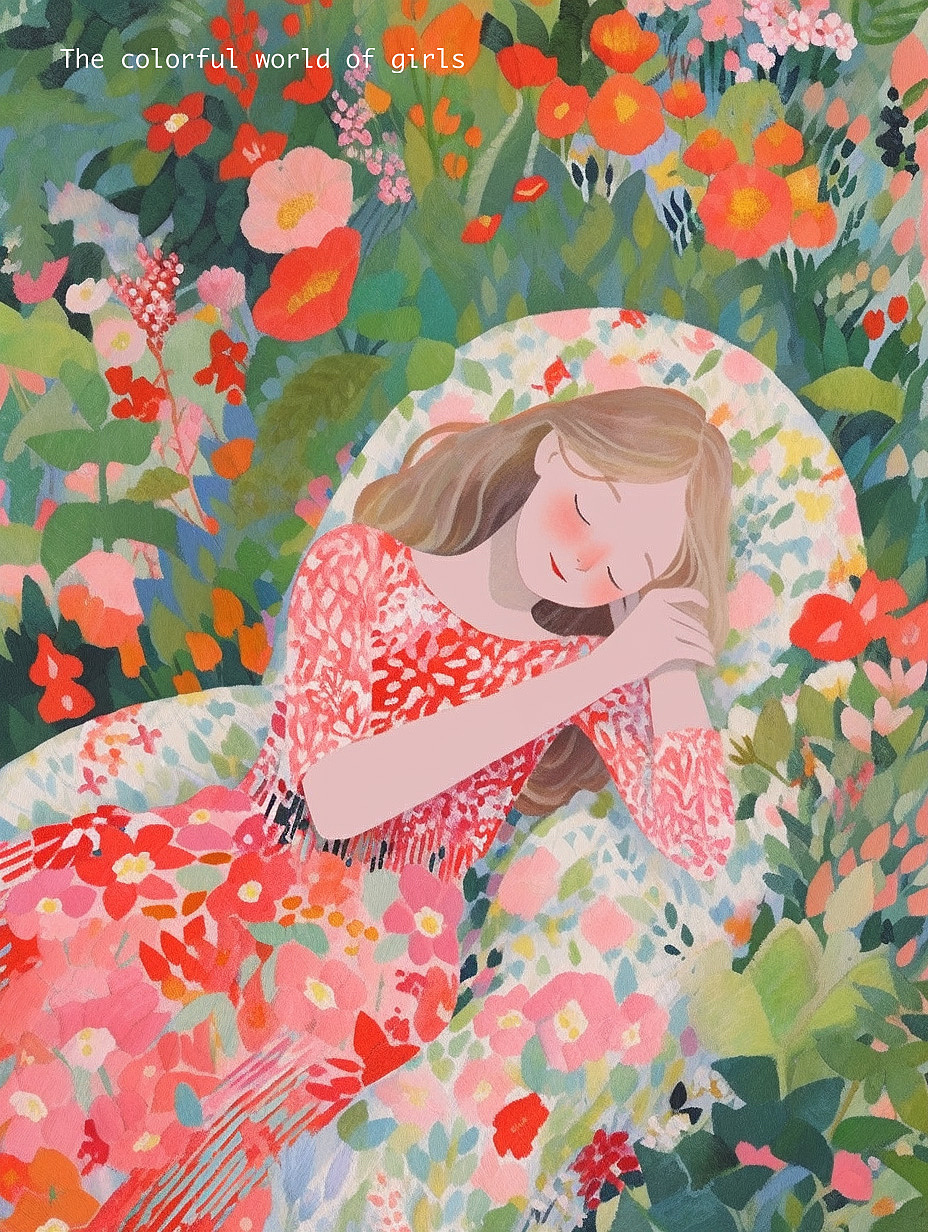 享受着花海,坠入甜甜的梦里,别叫醒我,哈哈哈~