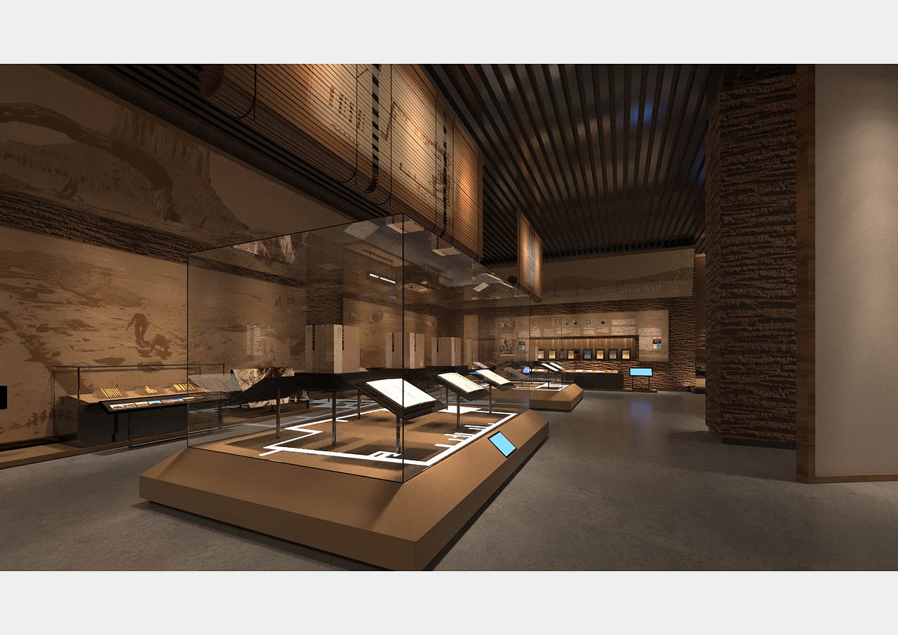 甘肃《金塔县博物馆》展厅 展馆 博物馆深化设计方案（图ZMzIxNzA5MjQ4） - 展陈设计 - 站酷设计师蛮好小柒展示设计原创素材 - 站酷ZCOOL