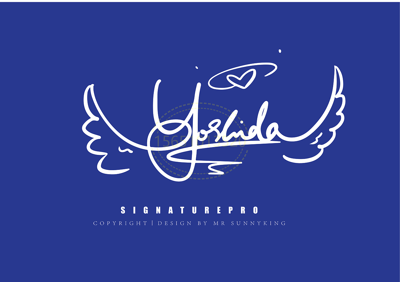 手写英文卡通签名丨南京孙老师丨版权作品丨华夏名流