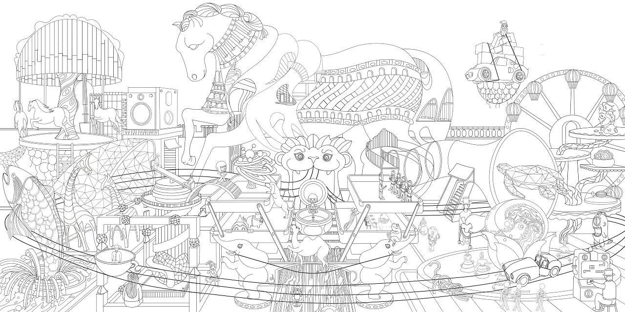 【原创插画】印象城游乐园项目(图ZMzMyMDg5MDM2) - 商业插画 - 站酷设计师StudentSong原创素材 - 站酷ZCOOL