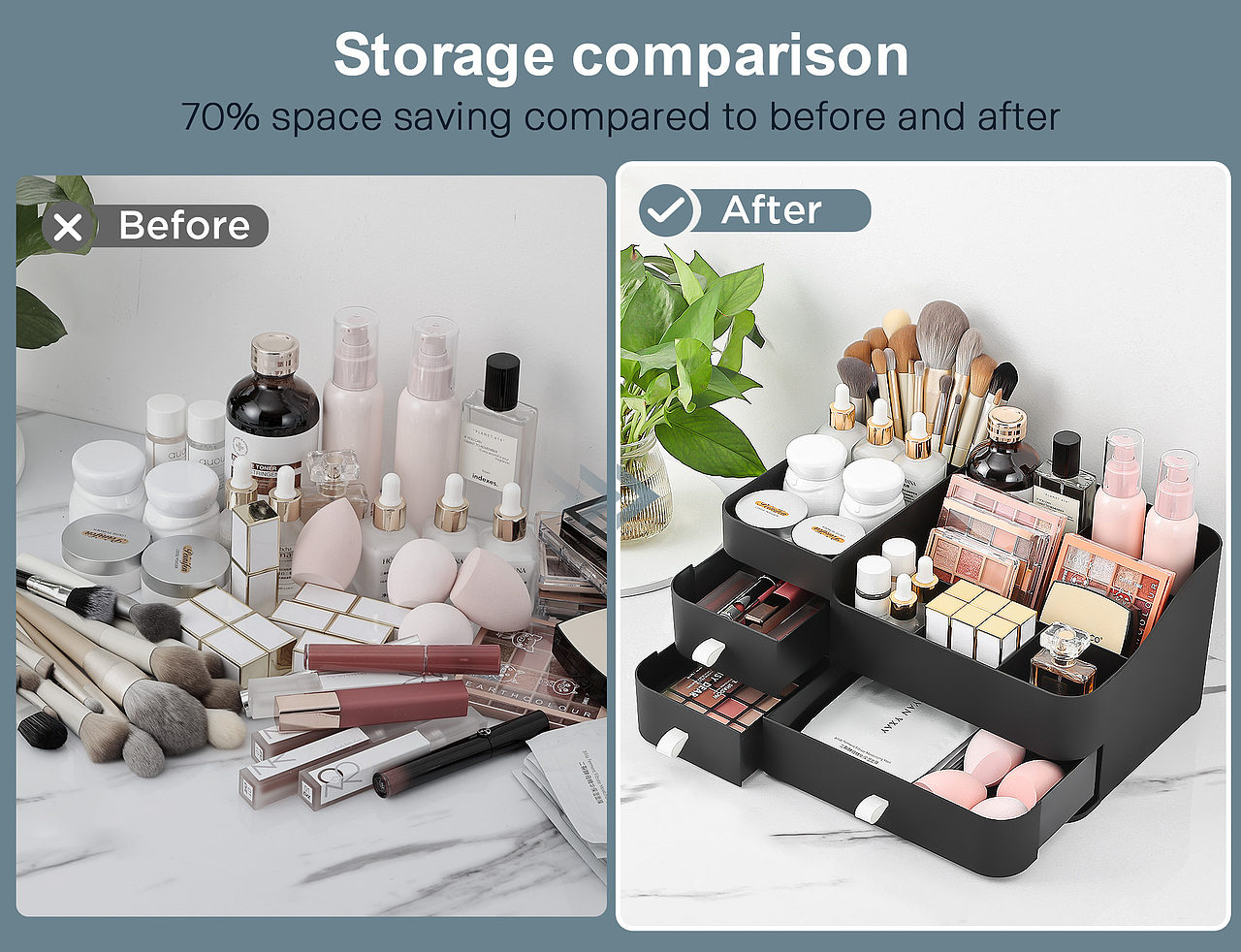 黑色大收纳盒-亚马逊主图A+