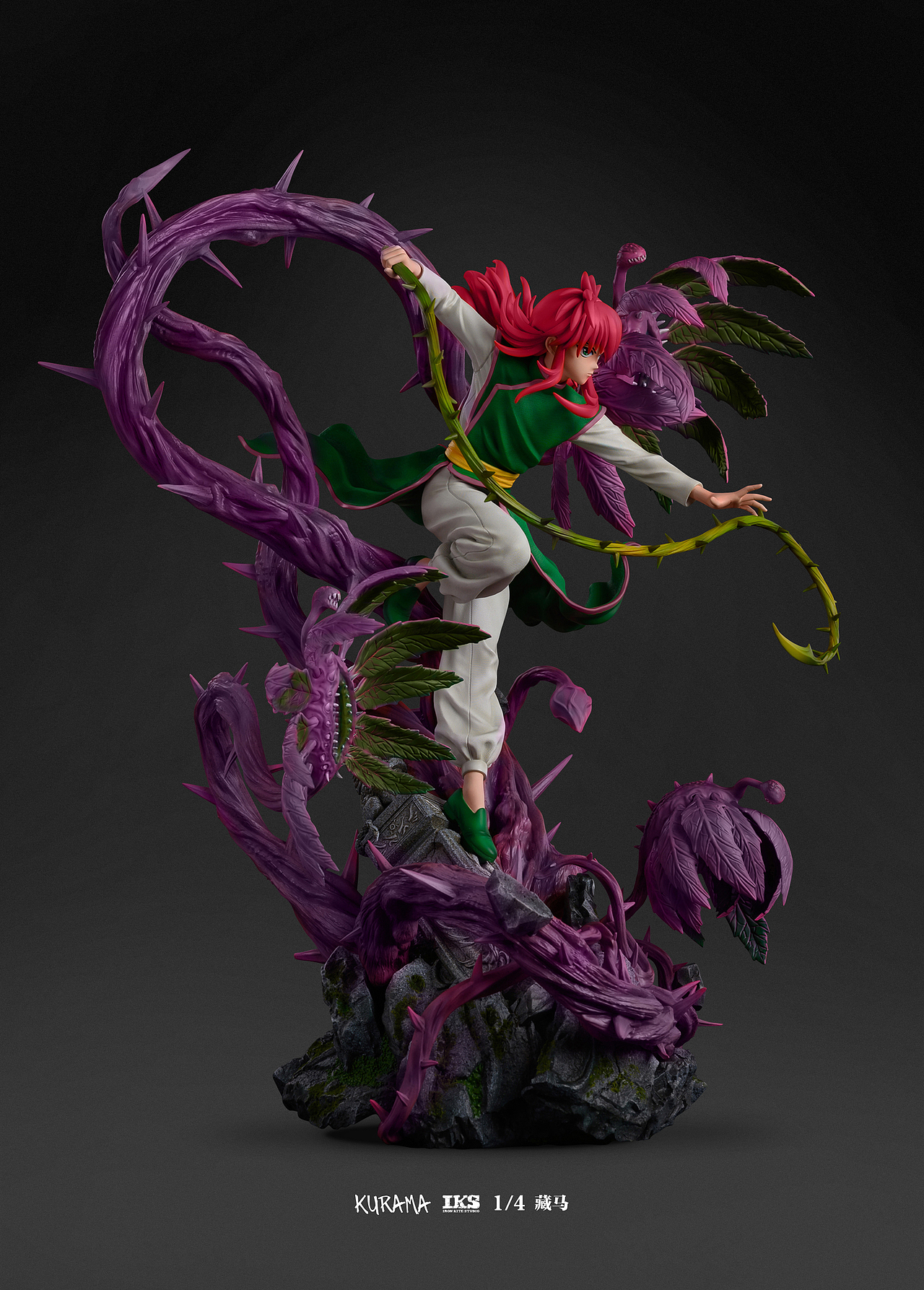 铁风筝工作室x幽游白书《藏马》1/4雕像官图（图ZMzIwNTE5MzY4） - 产品摄影 - 站酷设计师铁风筝工作室原创素材 - 站酷ZCOOL