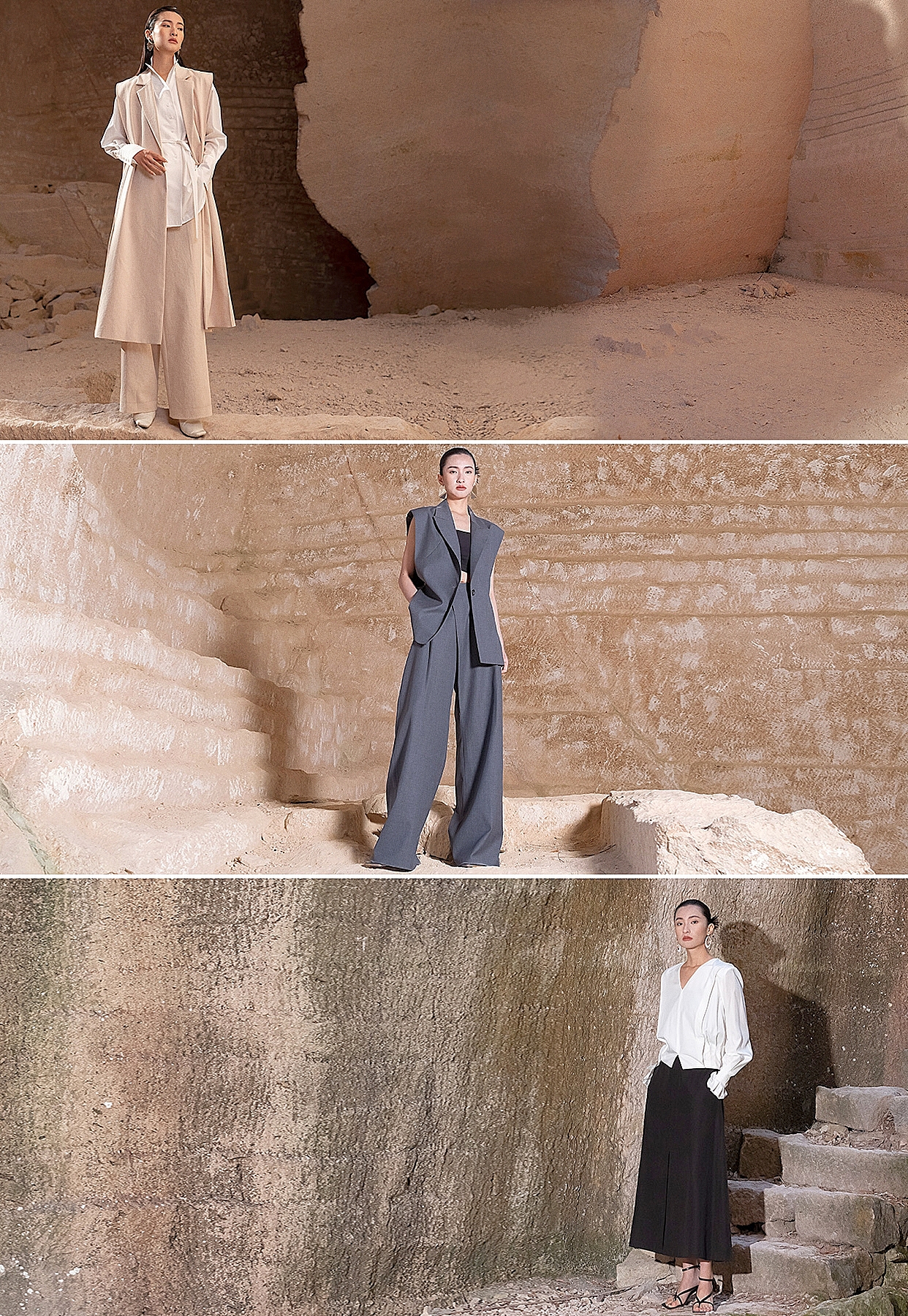 杭州商业摄影/岩洞里拍摄春装大片