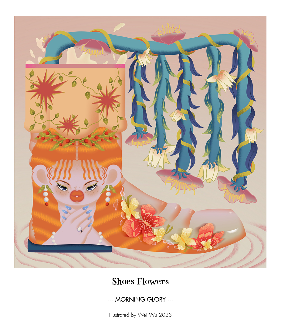 原创插画 | 鞋子里长出的花