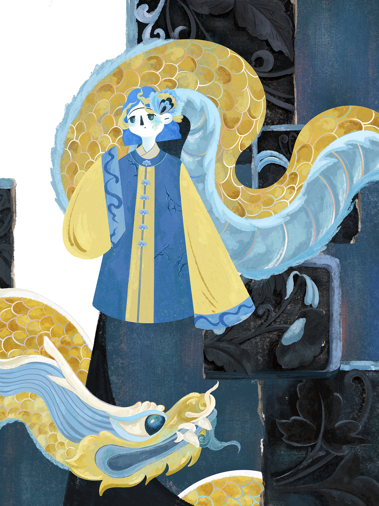 插畫練習(xí)｜逃出大英博物館（圖ZMzUxNjM5MTA4） - 商業(yè)插畫 - 站酷設(shè)計師氤酒原創(chuàng)素材 - 站酷ZCOOL