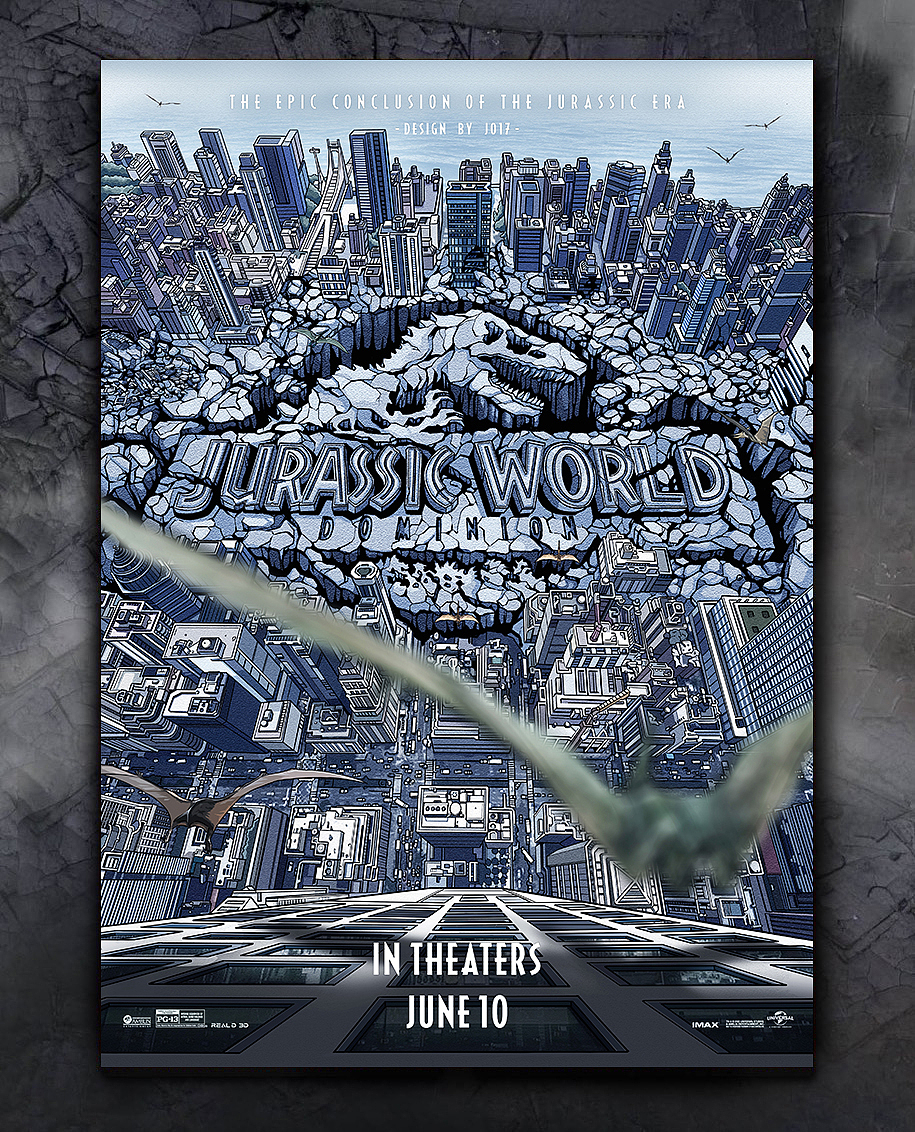 【环球影业】《侏罗纪世纪3》官方合作推广海报（图ZMzQ0MDg1NDMy） - 商业插画 - 站酷设计师J017本人原创素材 - 站酷ZCOOL