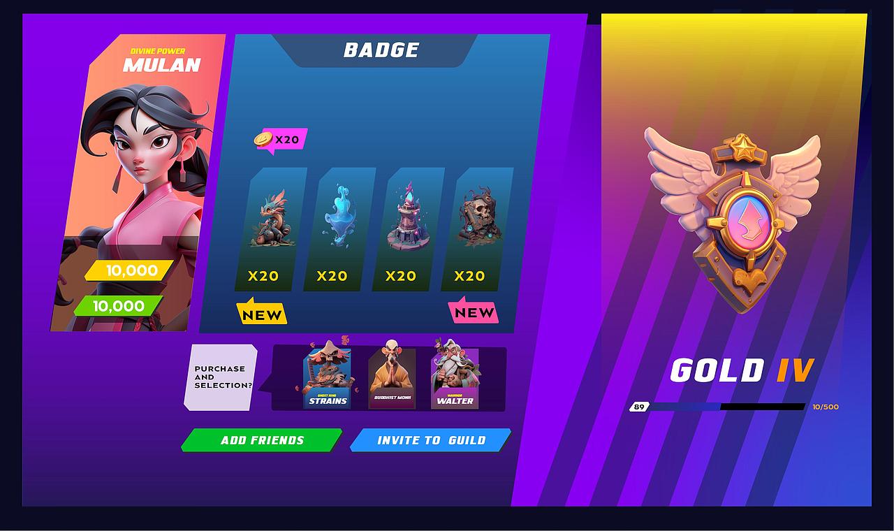 AIGC游戏UI概念设计落地项目（图ZMzQxNzU3MjQ4） - AI作品 - 站酷设计师周周的象原创素材 - 站酷ZCOOL