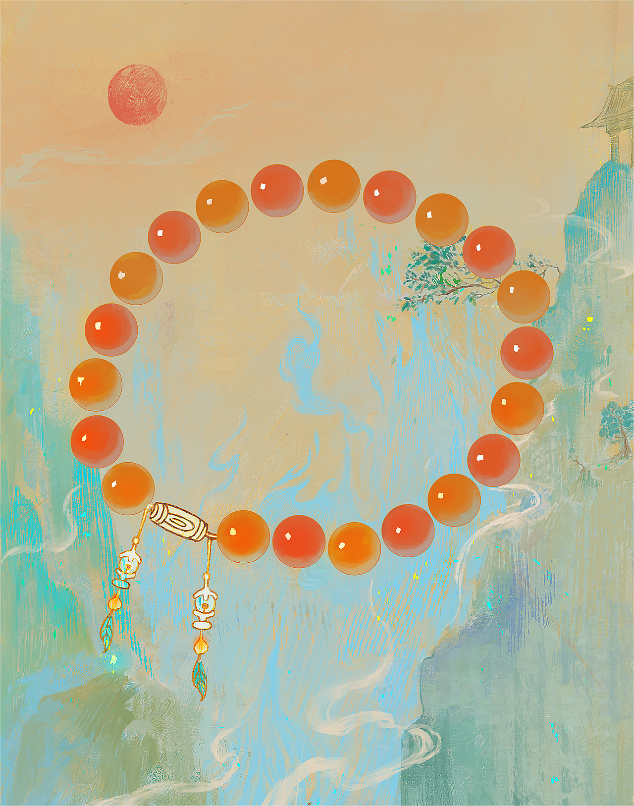 毕设——《浮生一梦》藏戏插画设计