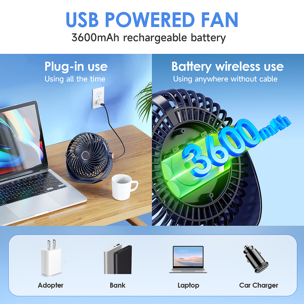 【亚马逊】便携风扇