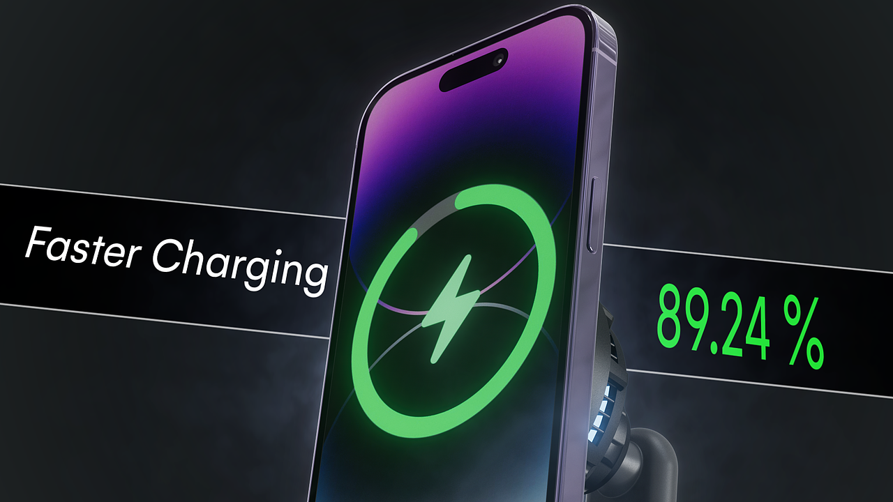 【产品动画/ZEEHOO】车载充电制冷支架