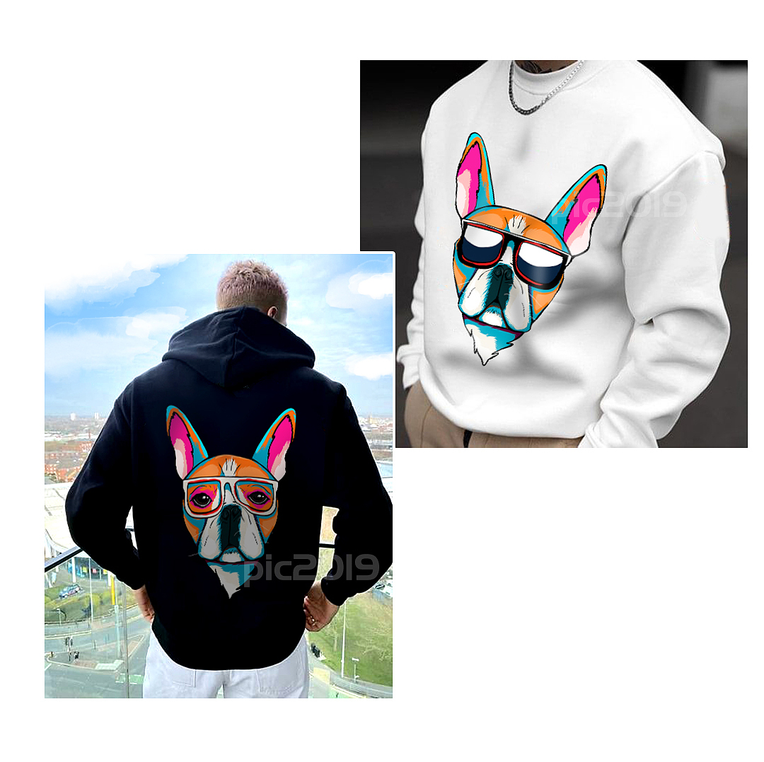 法斗犬，宠物狗头像