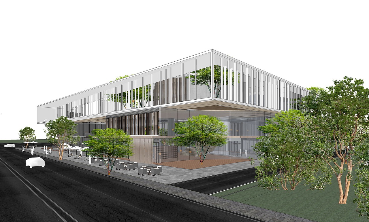 现代商业街SU模型下载（图ZMzY4NDkyMDky） - 建筑设计 - 站酷设计师素模网原创素材 - 站酷ZCOOL