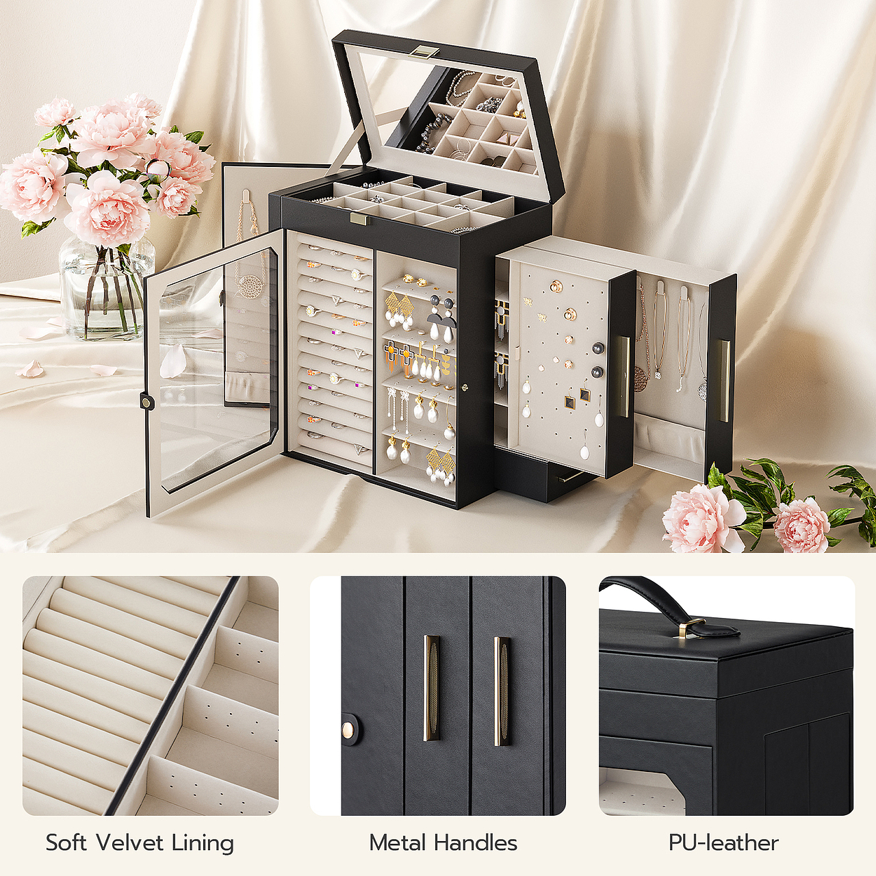 首饰盒渲染+拍摄+精修