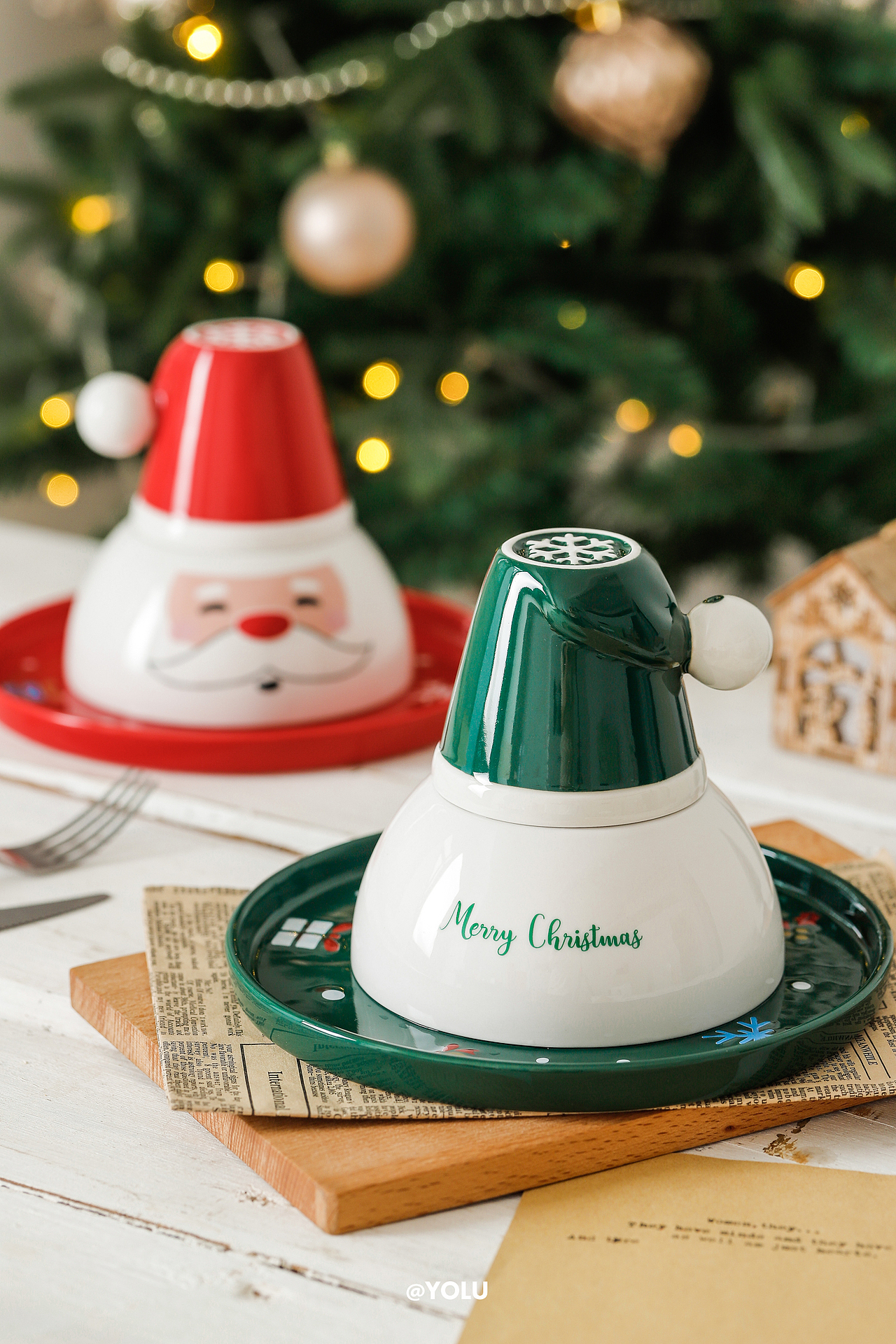 圣诞节主题拍摄 X 农夫山泉打奶茶/餐具/圣诞包装