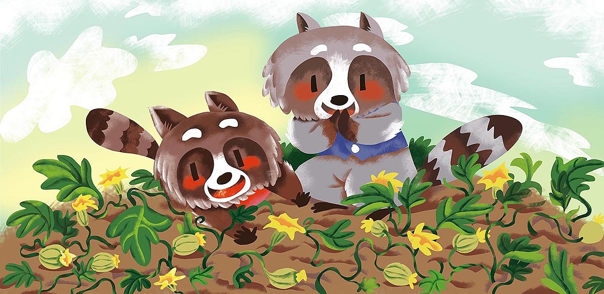 《哈!南瓜丰收了!》插图节选