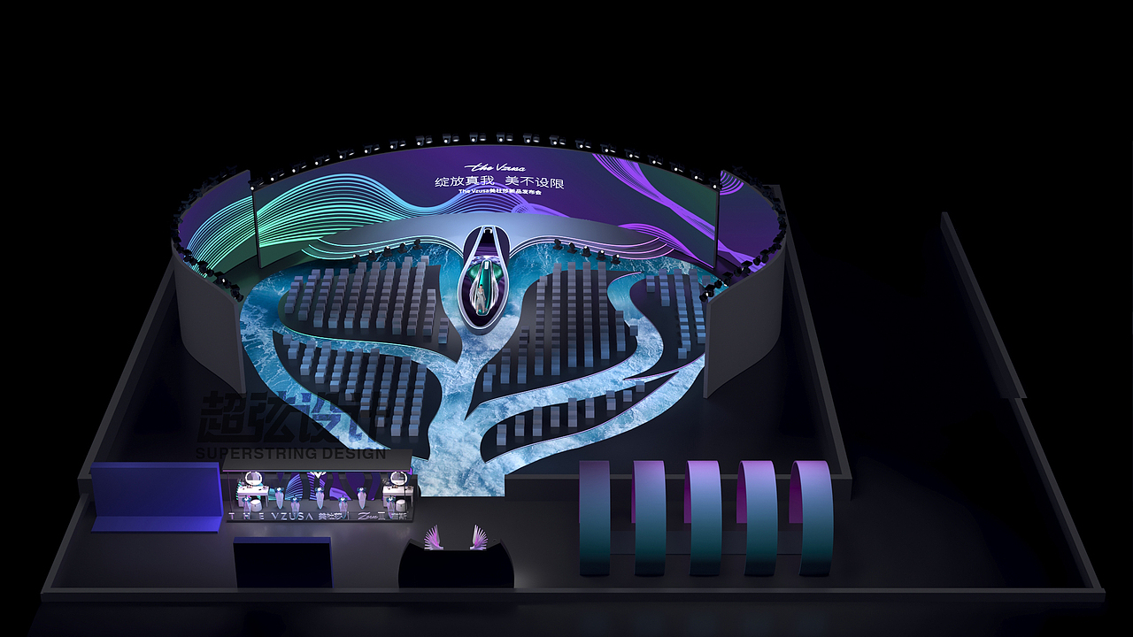 美杜莎新品发布会舞美