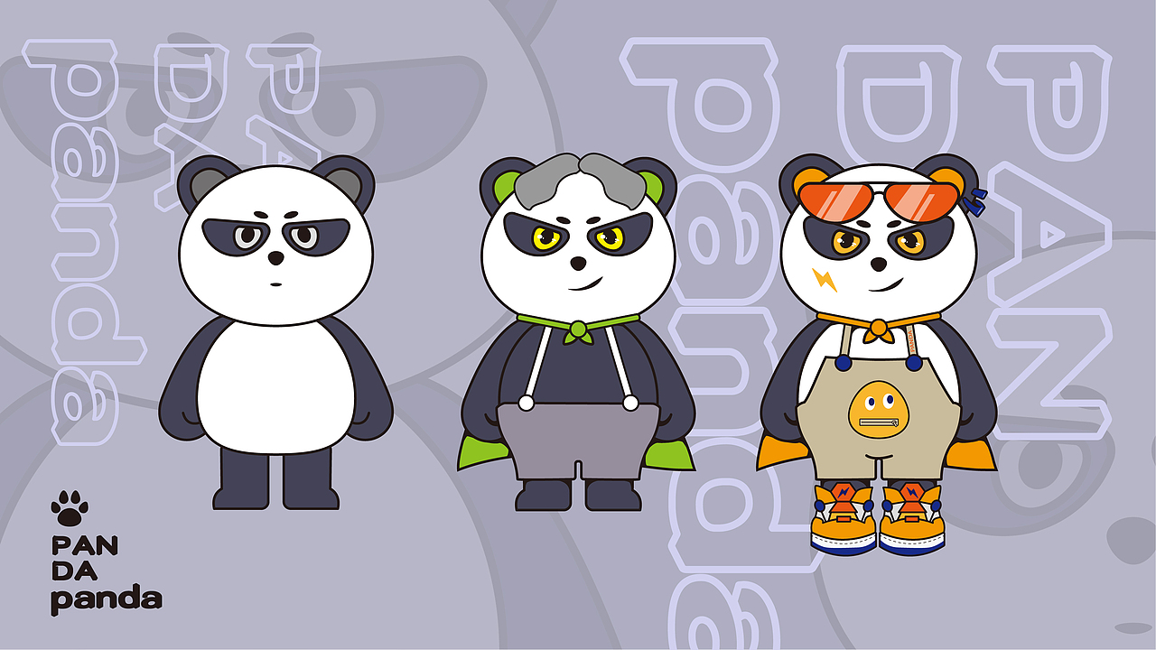 矢量插画练习① - 熊猫IP形象（图ZMzM5MjUzNTI4） - 创作习作 - 站酷设计师老吴老吴z原创素材 - 站酷ZCOOL