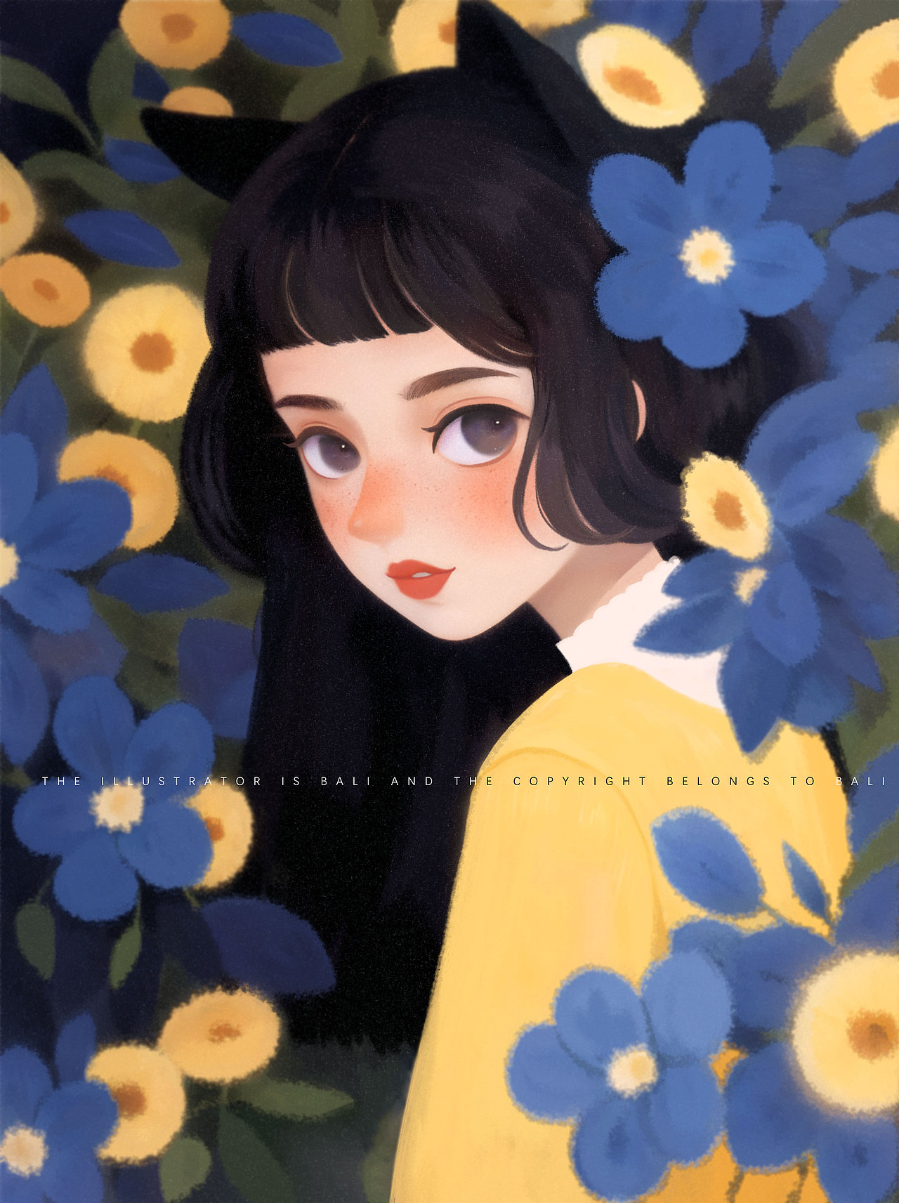 𝘎𝘪𝘳𝘭 ｜花语女孩（图ZMzYxNTkxMDEy） - 创作习作 - 站酷设计师八厘原创素材 - 站酷ZCOOL