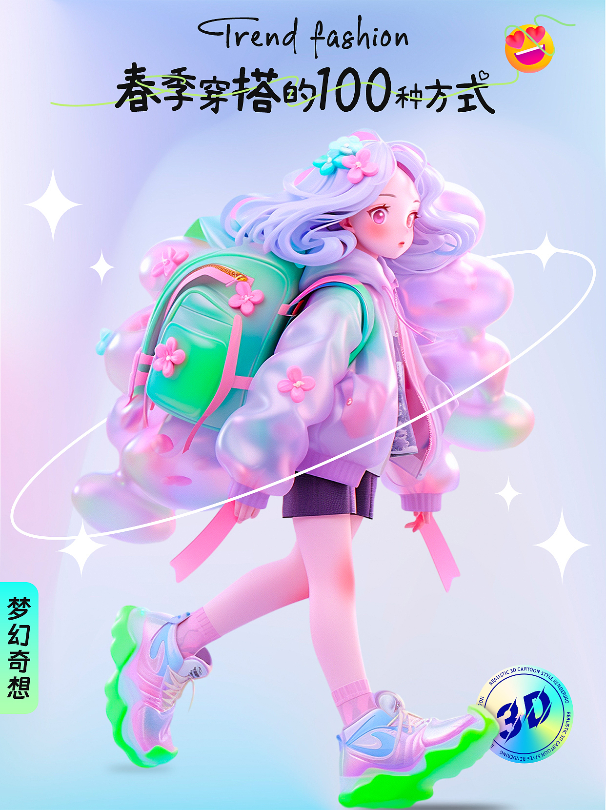 AIGC 创作｜Midjourney 3D人物时尚潮流穿搭