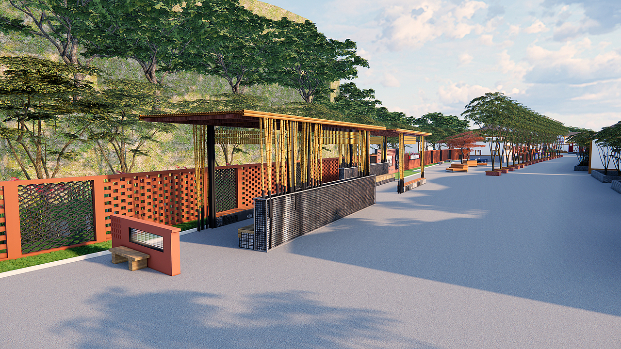 美丽乡村效果图（图ZMzIyMzMxMjYw） - 其他三维 - 站酷设计师指尖丨Design原创素材 - 站酷ZCOOL