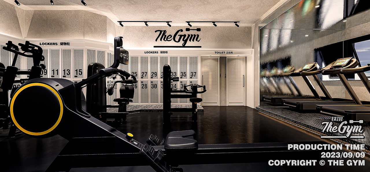 THEGYM TG健身房#铁馆#简约设计#商业设计（图ZMzUwOTMwNjQ0） - 商业空间设计 - 站酷设计师ribbbon原创素材 - 站酷ZCOOL