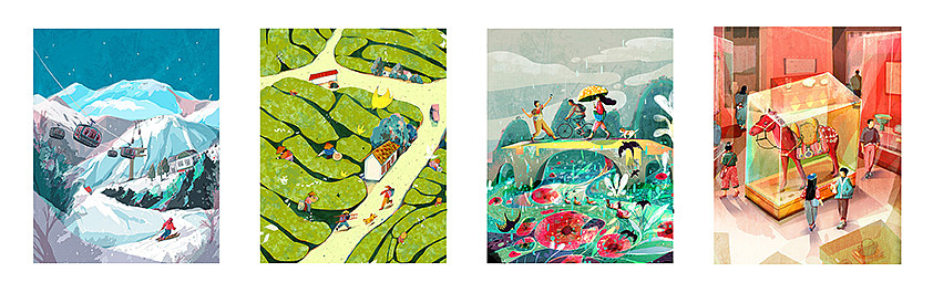 2023商用插画合集（图ZMzM1NTY1Mzky） - 商业插画 - 站酷设计师暮晓玲珑原创素材 - 站酷ZCOOL