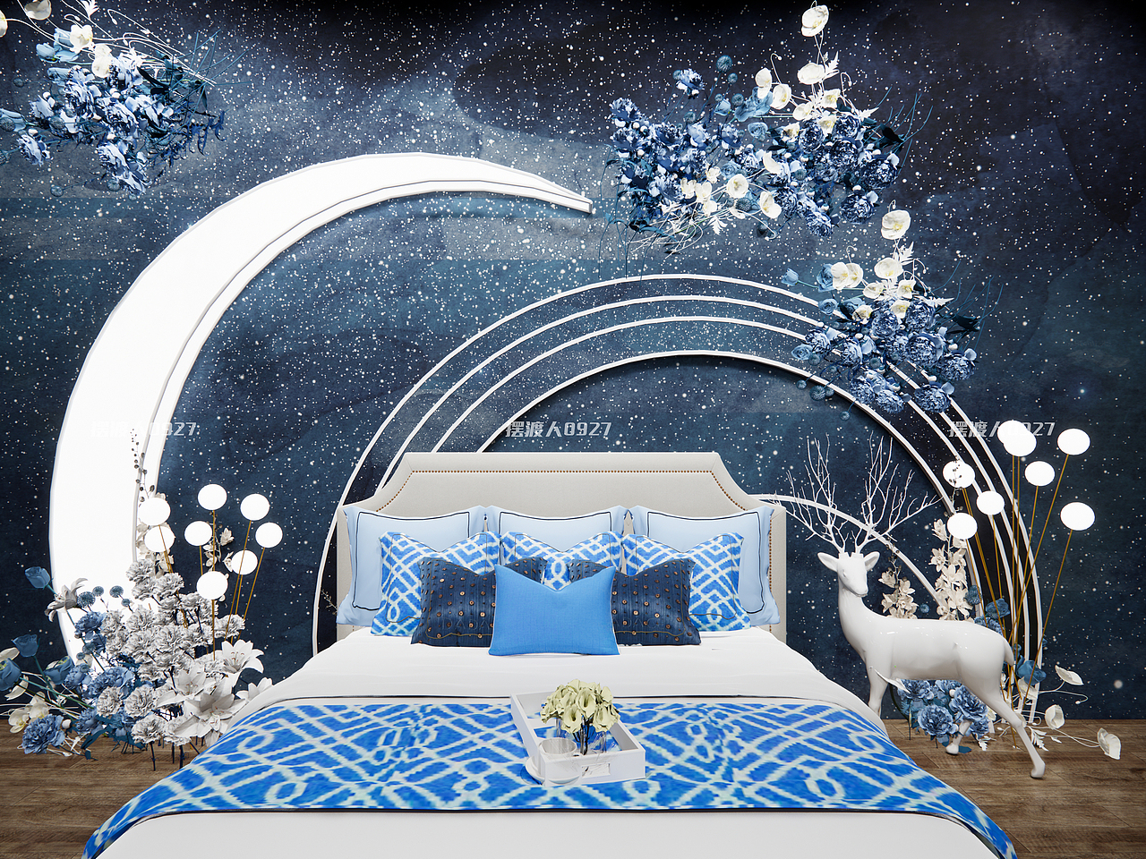 婚纱影楼婚房影棚拍摄场景设计