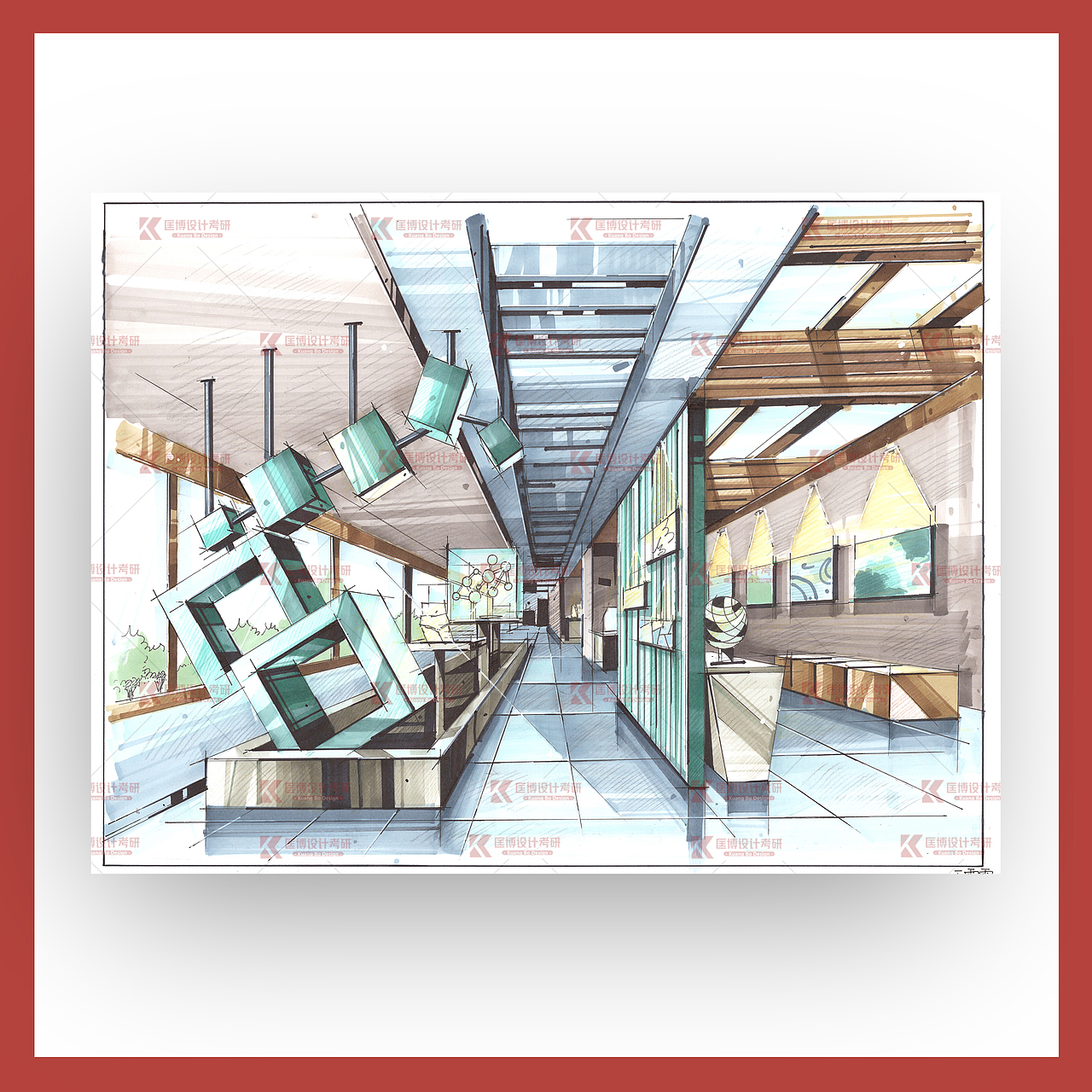 室内设计考研手绘｜部分学员优秀作品