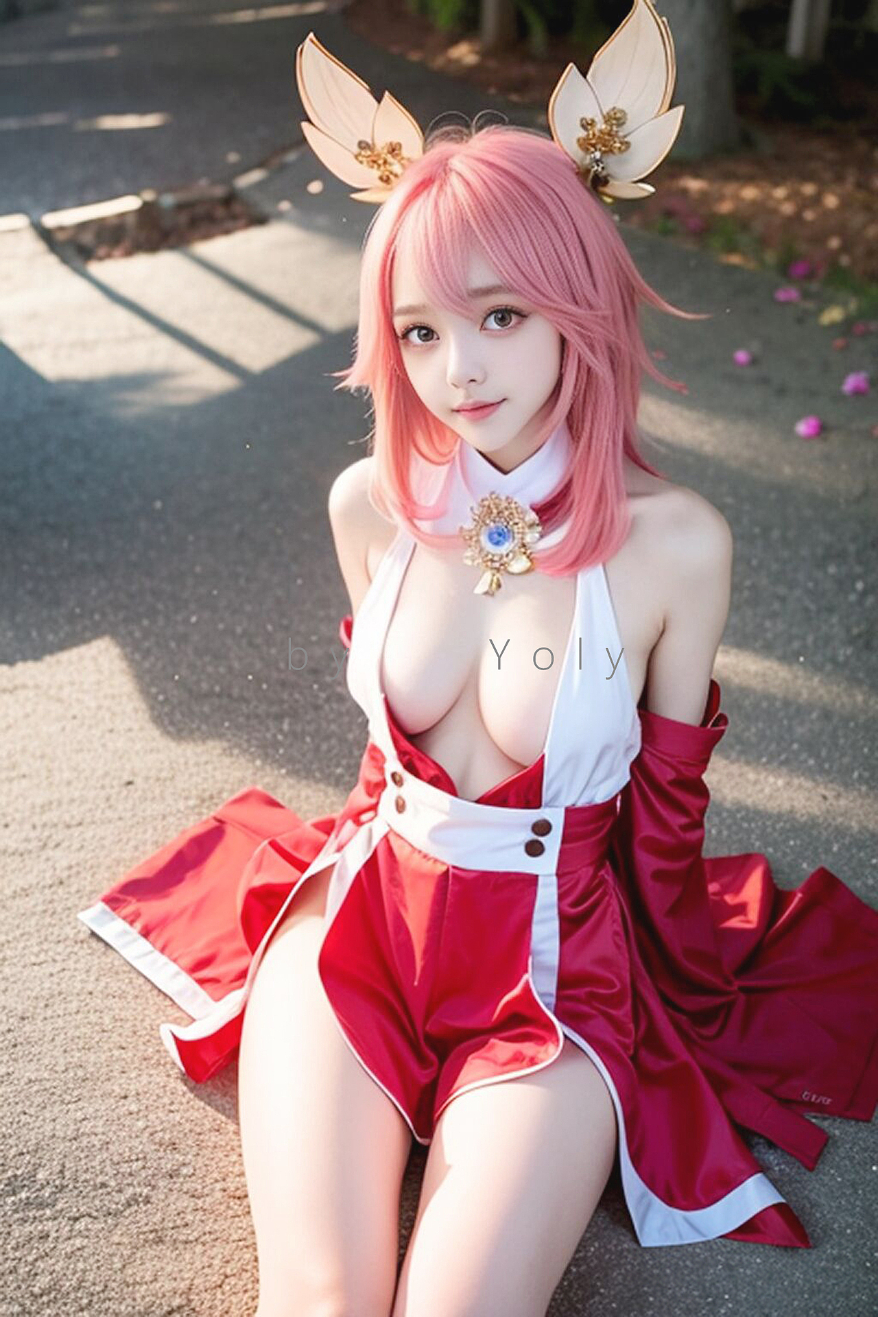Yoly 莜莉 #119 原神 八重神子 cos（图ZMzMxMjQ4OTA0） - 人物/生物 - 站酷设计师yoly莜莉原创素材 - 站酷ZCOOL