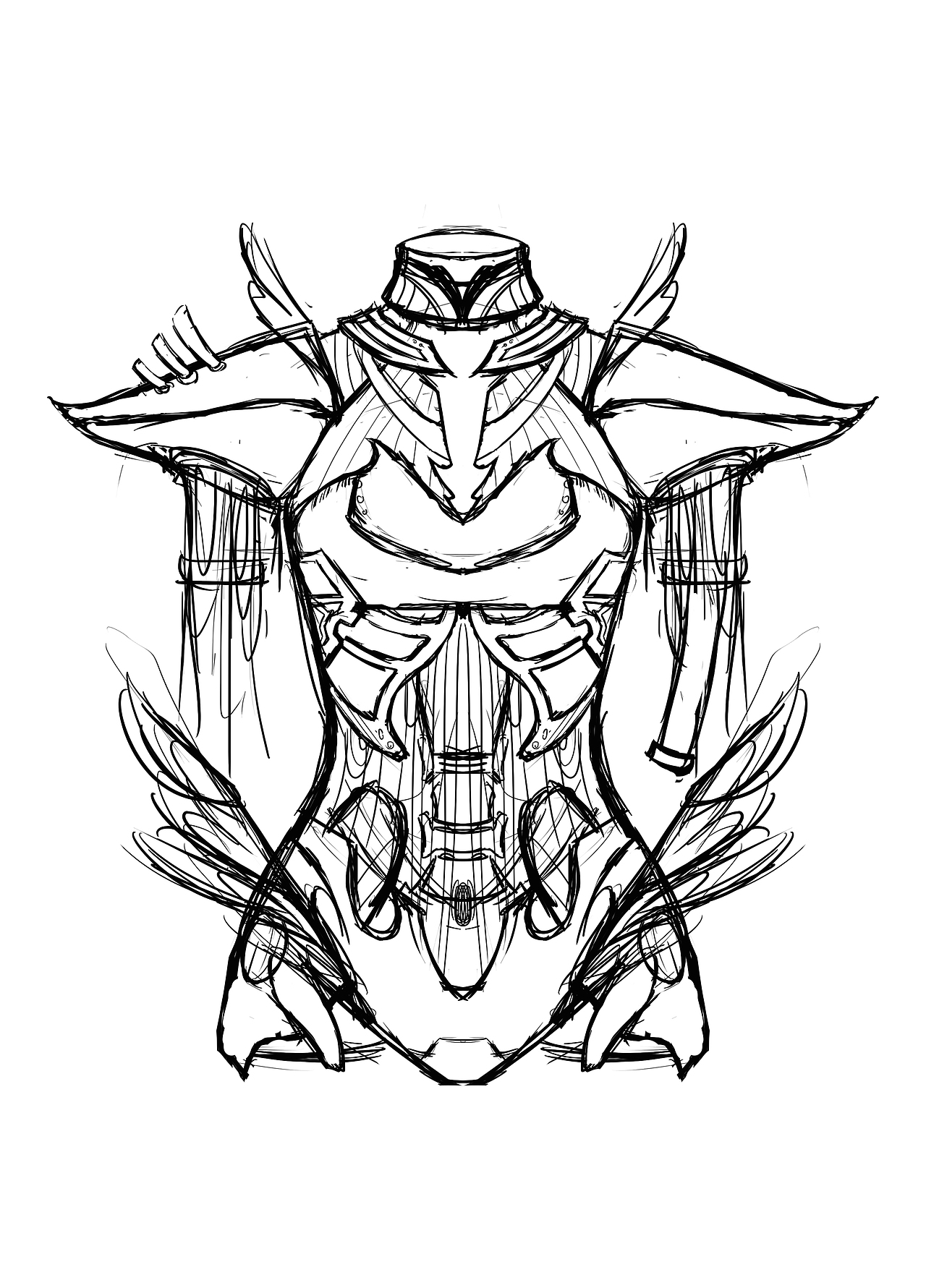 一组机甲的创作过程