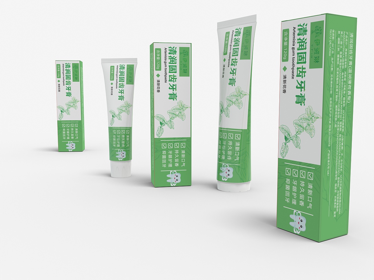中药系列牙膏包装（图ZMzM3OTEzMDA4） - 商业插画 - 站酷设计师渔子还是不能用吗原创素材 - 站酷ZCOOL