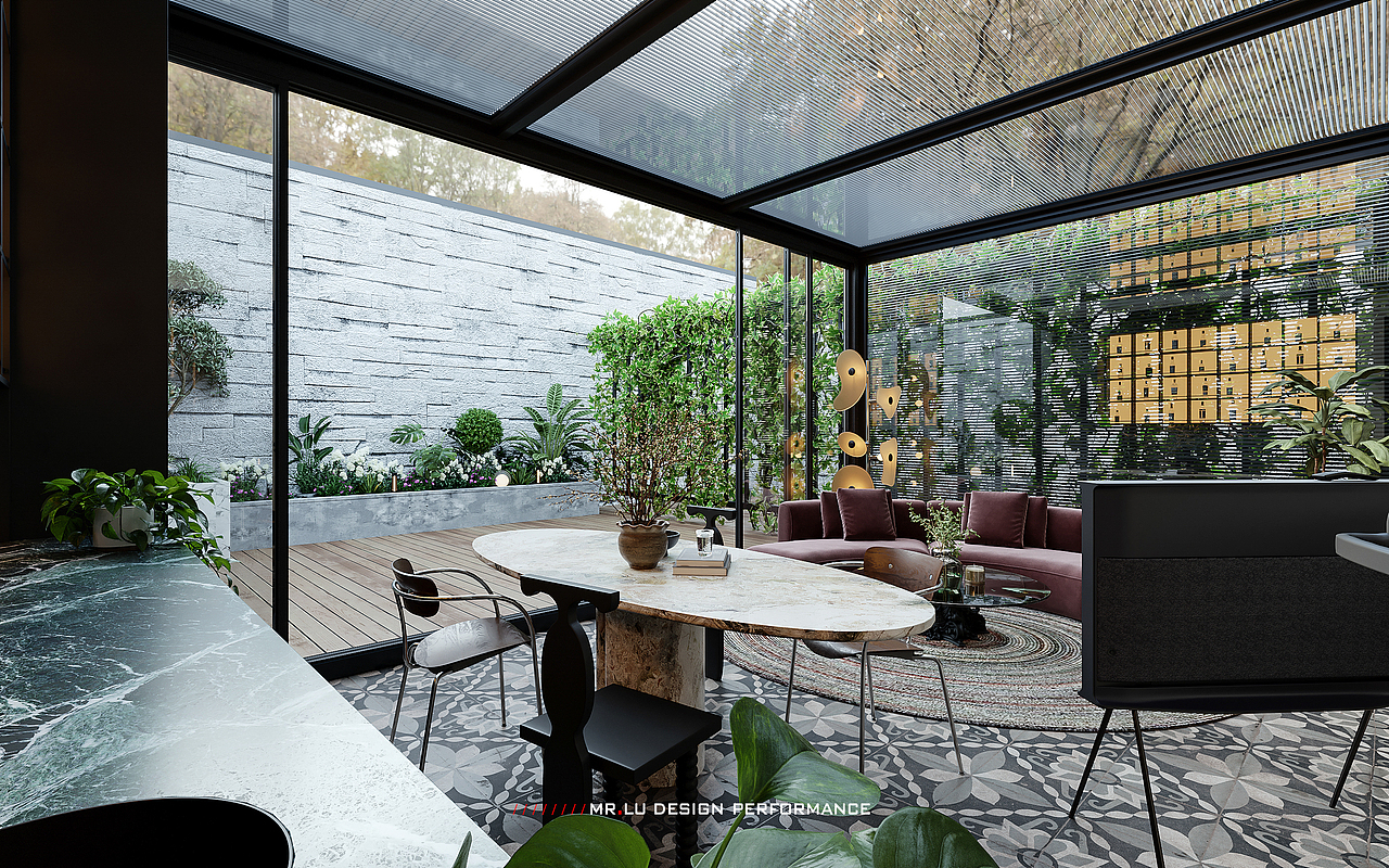 40㎡现代复古风格效果图表现