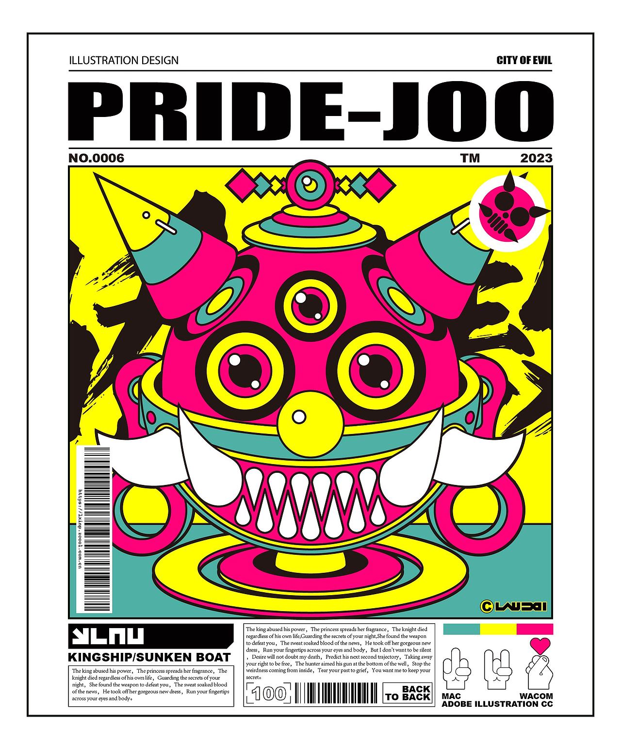 CITY OF EVIL（图ZMzQzMDQ3Njg0） - 新锐潮流插画 - 站酷设计师LAU丶一乂刂原创素材 - 站酷ZCOOL