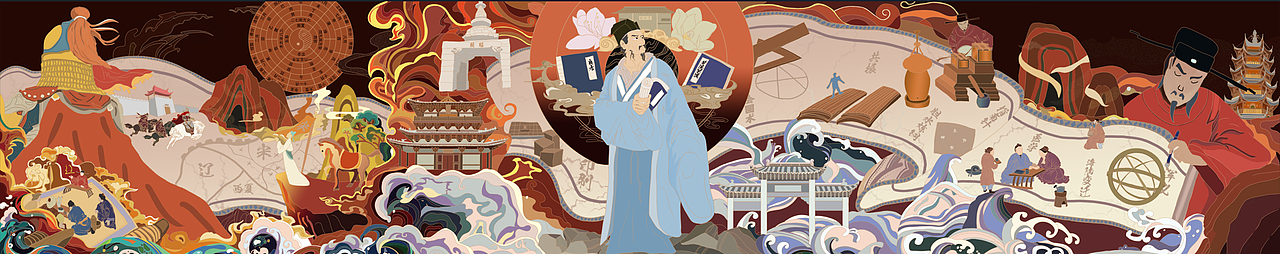 梦溪园插画设计（图ZMzY3NjAxNDE2） - 概念设定 - 站酷设计师亚鹏不是鹏原创素材 - 站酷ZCOOL