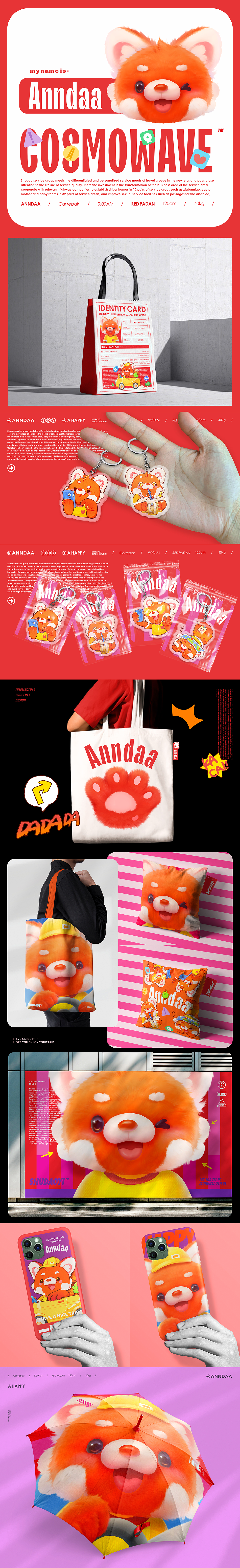 宇宙波x蜀道传媒IP 小熊猫IP设计 ANNDAA（图ZMzE3MDc5MDU2） - IP形象 - 站酷设计师宇宙波文化原创素材 - 站酷ZCOOL