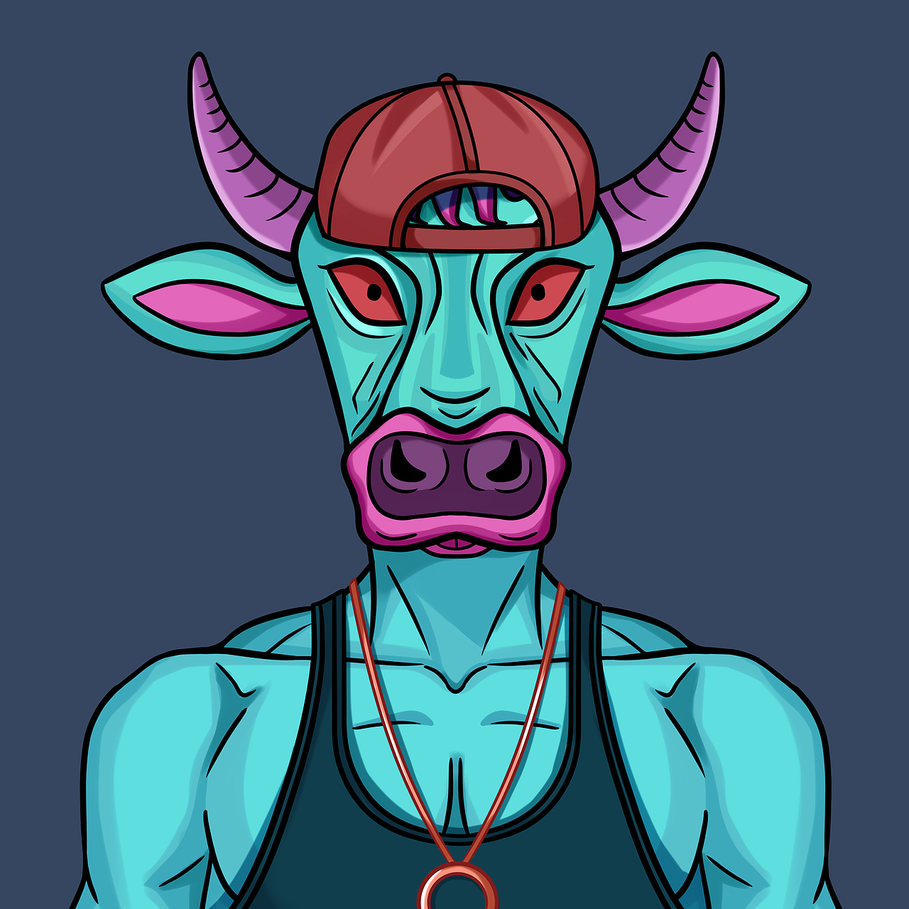 滑稽牛拟人nft头像